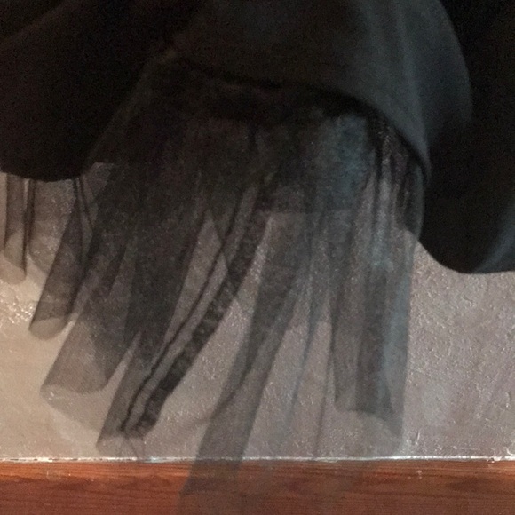 Black sequin/fuchsia sash cocktail dress. - Picture 6 of 6